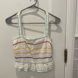 Forever 21 white linen top